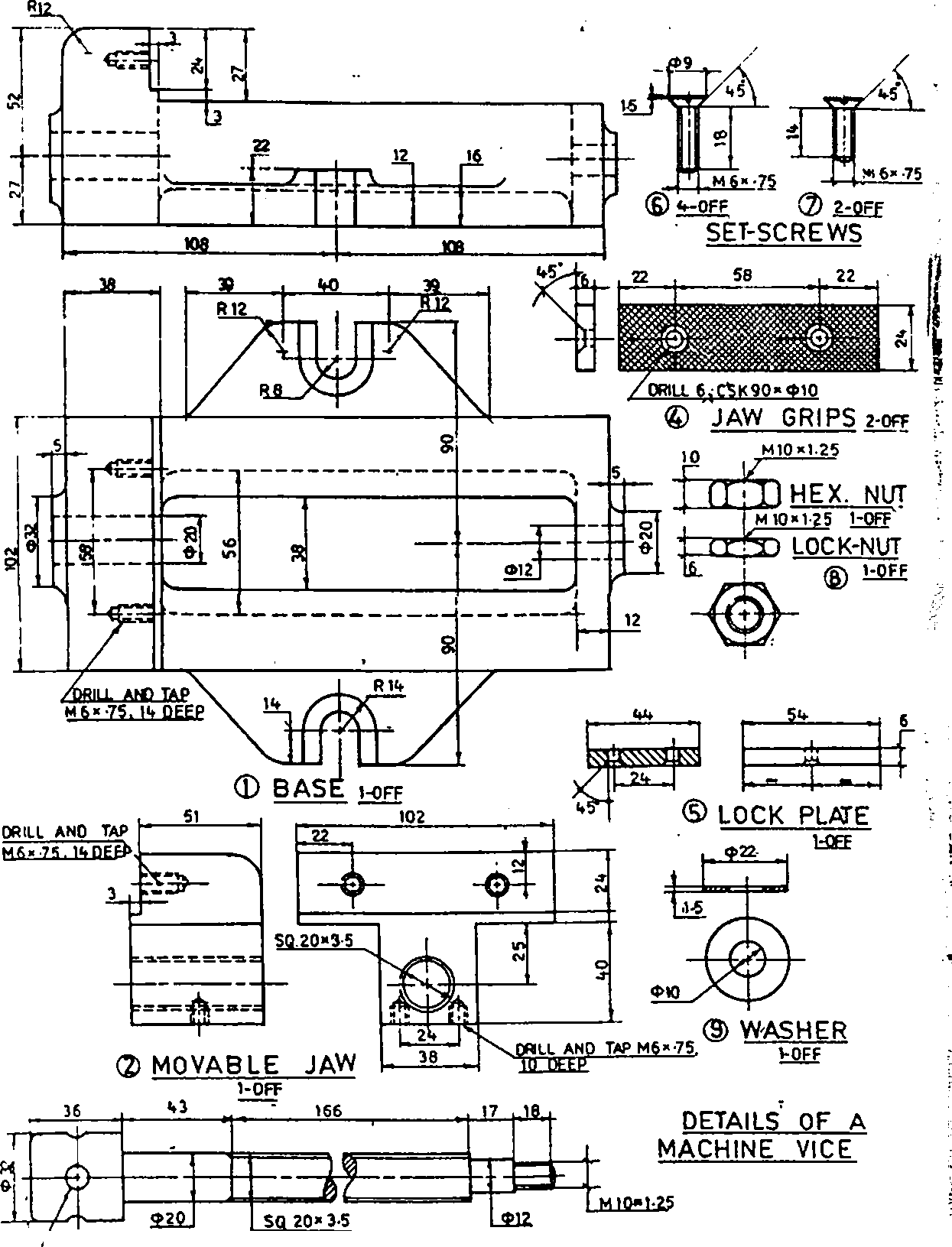 ... 2006 B.E Mechanical Engineering Machine Drawing - Question Paper